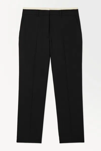 Cos The Deconstructed Trousers In Black