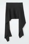 Cos The Double-faced Asymmetric Skirt In Black