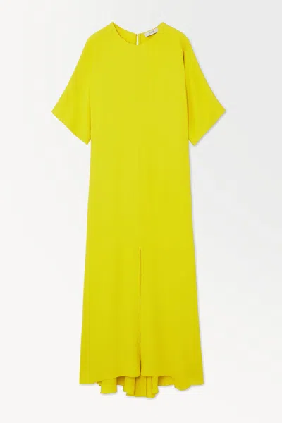 Cos The Fluid T-shirt Dress In Yellow