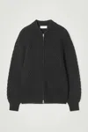 Cos The Honeycomb Bomber Jacket In Black
