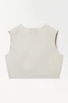 Cos The Leather-tasselled Wool Top In Beige