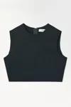 Cos The Leather-tasselled Wool Top In Turquoise