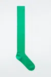 Cos The Long Mesh Socks In Green