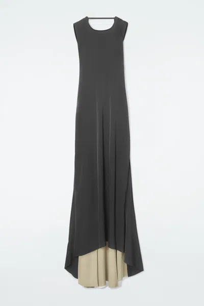 Cos The Open-back Maxi Dress In Black