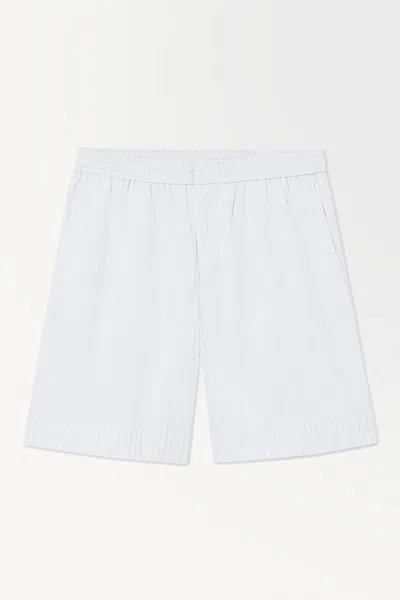 Cos The Pinstriped Shorts In White