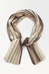 COS THE PLEATED CHIFFON SCARF