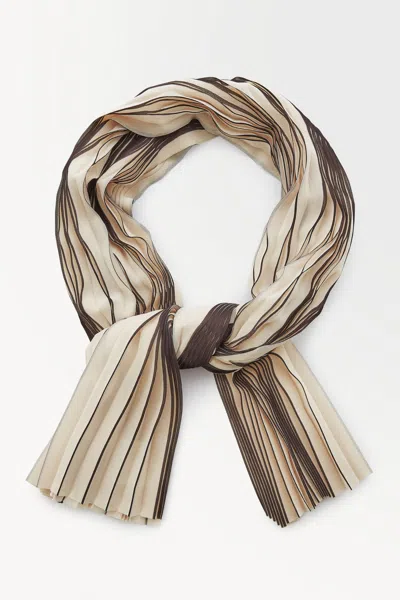 Cos The Pleated Chiffon Scarf In Neutral