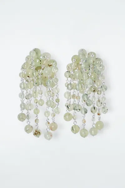Cos The Quartz Cascade Earrings In Yellow