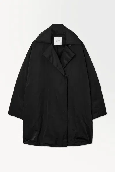 Cos The Recycled-down Padded Coat In Black
