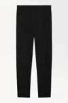 Cos The Silk-blend Trousers In Black
