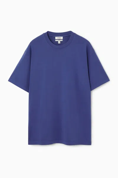 Cos The Super Slouch T-shirt In Blue