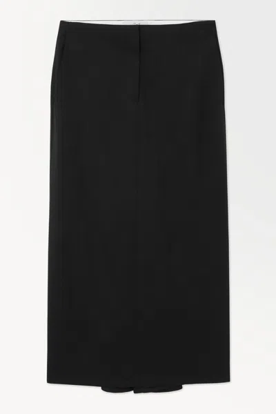 Cos The Tailored Wool Skirt In Black