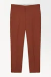 COS THE TAPERED WOOL TWILL SUIT TROUSERS