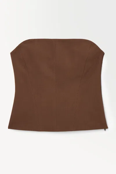 Cos The Wool Bandeau In Beige