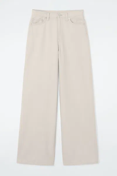 Cos Tide Jeans - Wide In Neutral