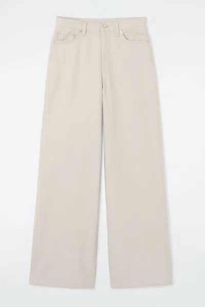 Cos Tide Jeans - Wide In Beige