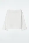 Cos Tie-detail Linen Blouse In White