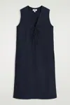 Cos Tie-front Midi Dress