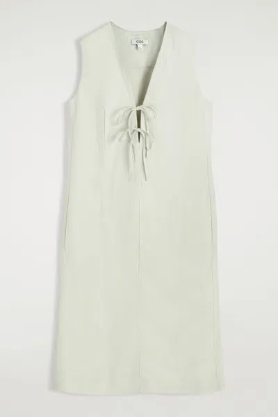Cos Tie-front Midi Dress
