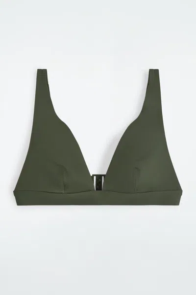 Cos Top Bikini In Scuba In Verde