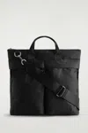 Cos Transit Messenger Bag - Nylon In Black