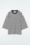 Cos Trapeze T-shirt In Black
