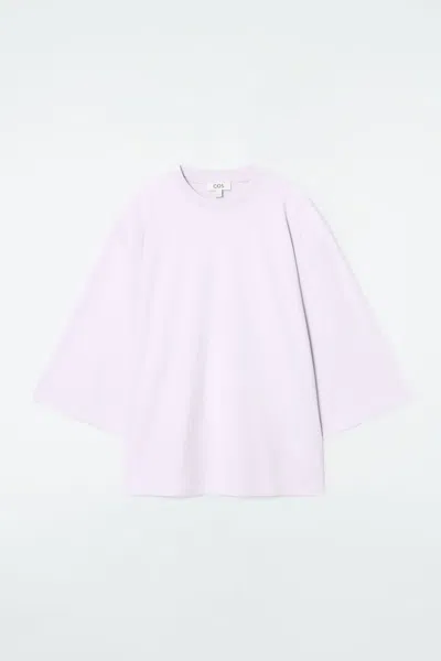 Cos Trapeze T-shirt In Purple