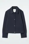 Cos Trapeze Utility Jacket In Blue