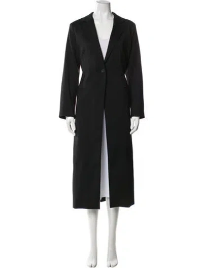 Pre-owned Cos Trench Coat In Black
