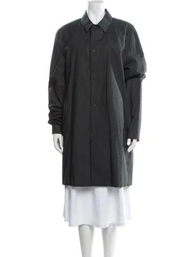 Pre-owned Cos Trench Coat In Gray