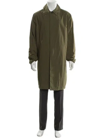 Pre-owned Cos Trench Coat In Green