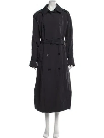 Pre-owned Cos Trench Coat In Grey