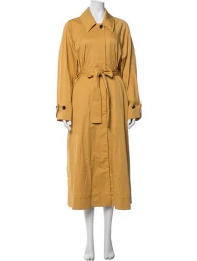 Pre-owned Cos Trench Coat In Yellow