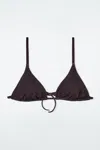 Cos Triangle Bikini Top In Blue
