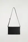 Cos Trifold Padded Crossbody Bag In Black