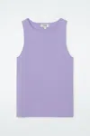 Cos Tubular Knitted Tank Top In Purple