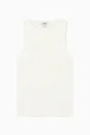 Cos Tubular Knitted Tank Top In White