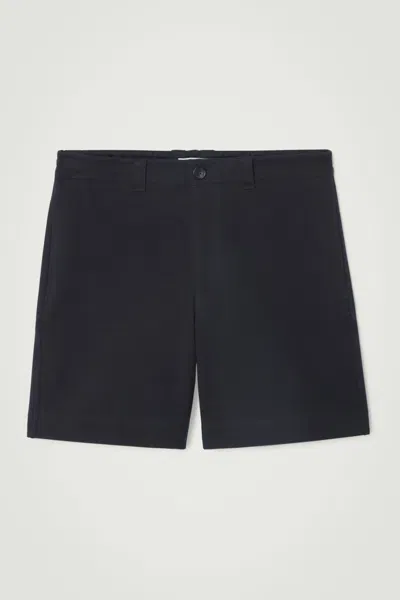 Cos Twill Sweat Shorts In Blue