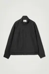 Cos Twill Utility Bomber Jacket In Black