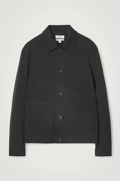 Cos Twill Utility Jacket In Black