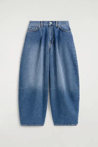 Cos Twine Barrel-leg Jeans In Blue