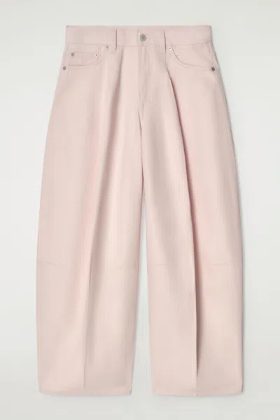 Cos Twine Barrel-leg Jeans In Pink