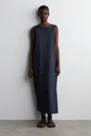 Cos Twist-back Cotton Midi Dress