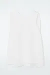 Cos Twist-back Sleeveless Top In White