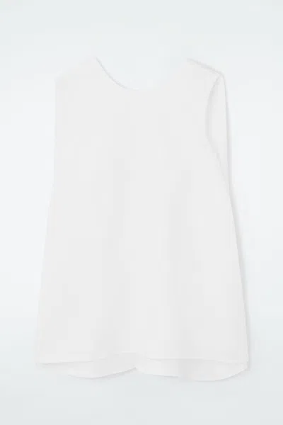 Cos Twist-back Sleeveless Top In White