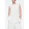 Cos Twist-back Sleeveless Top In White Light