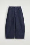 Cos Twist Barrel-leg Jeans In Blue