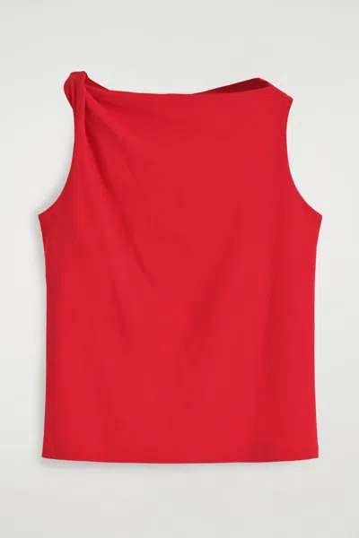 Cos Twist-detail Cotton Top
