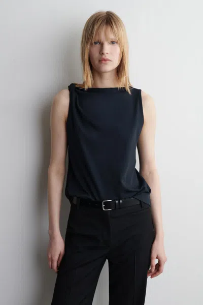 Cos Twist-detail Cotton Top
