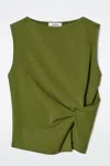 Cos Twist-detail Top In Green